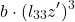 \[b \cdot (l_{33} z')^3\]