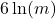 6\ln(m)
