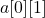 a[0][1]