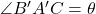 \angle B'A'C = \theta