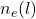n_e(l)