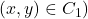 (x,y) \in C_1)
