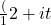 \frac({1}{2} + it