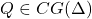 Q \in CG(\Delta)