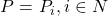 P = \left{ P_i,i \in N \right}
