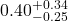 0.40^{+0.34}_{-0.25}