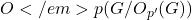 O</em>{p}(G/O_{p'}(G))