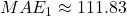MAE_{1} \approx 111.83