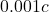 0.001c