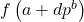 f\left(a+d p^b\right)