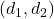( d_1, d_2 )