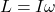 \begin{equation*}L = I \omega\end{equation*}