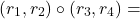 \[(r_1, r_2) \circ (r_3, r_4) =\]