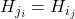 H_{j_i}=H_{i_j}