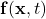 \mathbf{f}(\mathbf{x}, t)