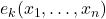 e_k(x_1,…,x_n)
