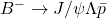 B^{-} \rightarrow J/\psi \Lambda\bar{p}