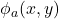 \phi_a(x,y)