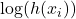 \log(h(x_i))