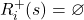 R_i^{+}(s) = \varnothing