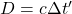 D=c\Delta t'