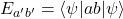 E_{a'b'}=\langle\psi|ab|\psi\rangle