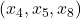 (x_4,x_5,x_8)