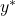 y^*