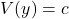 V(y) = c