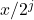 x / 2^j