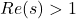 Re(s) > 1