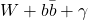 W + b\bar{b} + \gamma