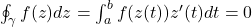 \oint_\gamma f(z)dz = \int_{a}^{b} f(z(t))z^{\prime}(t)dt = 0