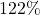 122\%