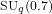 \scriptstyle \mathrm{SU}_q(0.7)