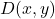 D(x, y)