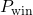 P_{\text{win}}