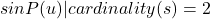 {s in P(u) | cardinality(s) = 2}