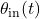 \theta_{\text{in}}(t)