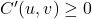 C'(u,v) \geq 0