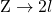 \mathrm{Z} \to 2l