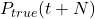 P_{true}(t+N)
