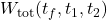 W_{\text{tot}}(t_f, t_1, t_2)