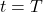 t = T