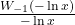 \frac{W_{-1}(-\ln x)}{-\ln x}