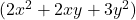 ( 2x^2 + 2xy + 3y^2 )