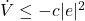\dot V \le -c |e|^2