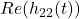 Re(h_{22} (t))