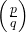 \left(\frac{p}{q}\right)