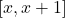 \left[ x,x+1 \right]
